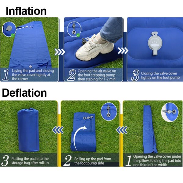 Waterproof inflatable camping pad