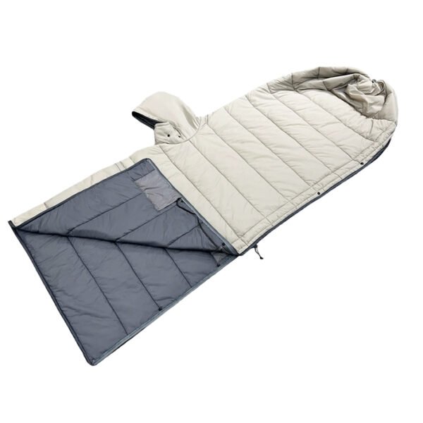 WA04 Poncho Sleeping Bag Wearable Hooded Blanket - Image 3