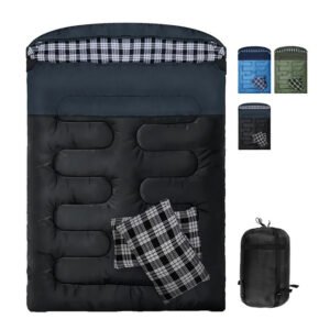 sleeping bag double size with hood