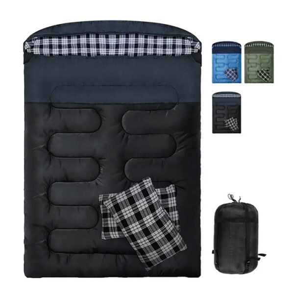 sleeping bag double size with hood